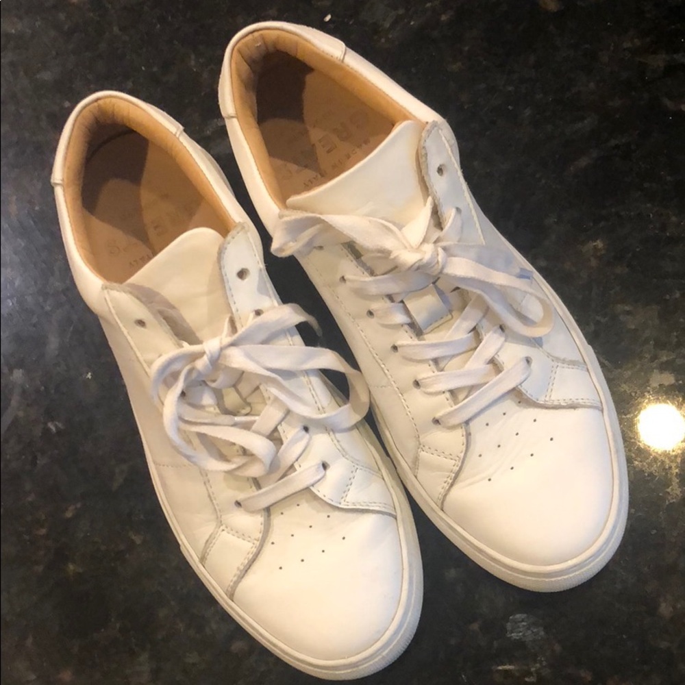 White leather Greats sneakers